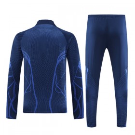 Frankrijk Quarter Zip Navy Trainings Sweatshirt 2022
